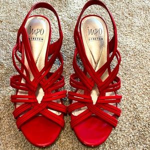 Bold red 2.5 inch heels!